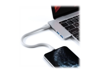 Satechi ST-FCL10W - Lightning-kabel - Lightning hann til USB hann - 25.4 cm - hvit - for Apple iPad/iPhone/iPod (Lightning)