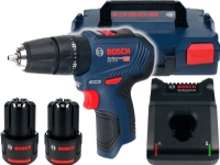Cordless drill Bosch Impact 12V 30/17Nm 2x2,0Ah + case GSB 12V-30 (06019G9100)