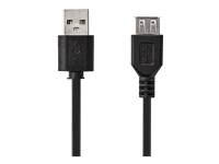 Nedis - USB-forlengelseskabel - USB (hann) til USB (hunn) - USB 2.0 - 3 m - svart