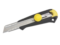 STANLEY® DynaGrip® bræk-af-knive 18mm. Spærresystem til knivbladet med brug af hjul giver større sikkerhed under skæring