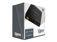 ZOTAC ZBOX Q Series QCM7T3000 - Barebone - mini-PC - 1 x Core i7 10750H / 2.6 GHz - RAM 0 GB - Quadro RTX 3000 - GigE, 2.5 GigE - WLAN: Bluetooth 5.0, 802.11a/b/g/n/ac/ax