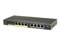 NETGEAR Plus GS108PEv3 - Switch - Styrt - 4 x 10/100/1000 (PoE) + 4 x 10/100/1000 - stasjonær, veggmonterbar - PoE