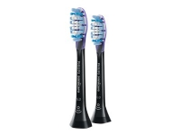Philips Sonicare G3 Premium Gum Care HX9052 standard - Utskiftningsbørstehode - for tannbørste - svart (en pakke 2) - for Sonicare 2 Series Sonicare DiamondClean Smart HX9902 Sonicare ProtectiveClean 4100 6100