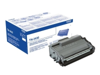 Brother TN3430 - Svart - original - tonerpatron - for Brother HL-L5000, L5050, L5100, L5200, L6450, MFC-L5700, L5750, L6800, L6900, L6950, L6970