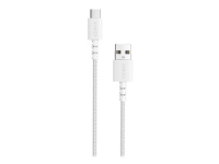 Anker PowerLine Select+ - USB-kabel - USB-C (hann) til USB (hann) - USB 2.0 - 9 V - 2 A - 90 cm - hvit