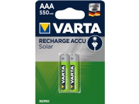 Varta Solar - Batteri 2 x AAA - NiMH - (ladbare) - 550 mAh