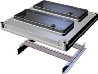 Vægskab Ensto Cubo klaplåg, transparent, polycarbonat, 300 x 300 x 45 mm, 2 x 12 moduler inkl. DIN-skinne, ekskl. Dækselskruer, IP65