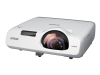 Epson EB-535W - 3 LCD-projektor - 3400 lumen (hvit) - 3400 lumen (farge) - WXGA (1280 x 800) - 16:10 - 720p - LAN