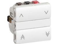 LAURITZ KNUDSEN Batteritryk 1 modul jalousi standard, IHC® Wireless, Farve: hvid.