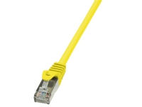 LogiLink EconLine - Koblingskabel - RJ-45 (hann) til RJ-45 (hann) - 10 m - foliebelagt uskjermet tvinnet kabelpar (F/UTP) - CAT 6 - formstøpt, uten hindringer - gul