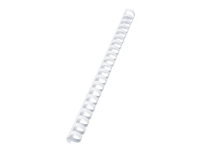 GBC CombBind - 19 mm - 21 ringer - A4 (210 x 297 mm) - 165 ark - hvit - 100 stk plastbindekam - for P/N: 2101435, 4400399, IB271106, IB271717