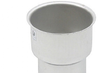 Blücher ov.gang t.st.jern 75mm - u.O-ring Syref. AISI 316L.Syrefast stål