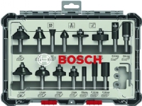Fræsersæt, 8 mm skaft, 15 dele Bosch Accessories 2607017472