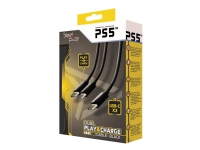 Steelplay Double Play & Charge - Lade-/datakabel - USB-C hann til USB-C hann - 3 m - svart - for Sony DualSense Sony PlayStation 5