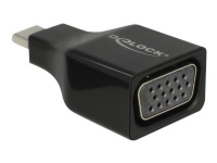 Delock - Ekstern videoadapter - USB-C - VGA - svart