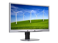 Philips Brilliance B-line 241B4LPYCS - LED-skjerm - 24 - 1920 x 1080 Full HD (1080p) @ 60 Hz - 250 cd/m² - 1000:1 - 5 ms - DVI-D, VGA, DisplayPort - høyttalere - svart, sølv