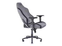 Fourze Cloud - Stol - ergonomisk - armlener - T-formet - tipping - roterende - stoff, støpt skumplast, jern, treramme, iron frame - svart, mørk grå