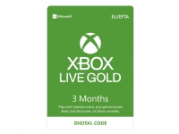 Microsoft Xbox Live Gold Membership - Xbox 360, Xbox One abonnementskort (3 måneder) - ESD - Eurosone