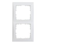 BERKER Ramme 2 modul S. hvid. For lodret og vandret montage.