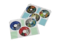 Hama CD-ROM Index Sleeves, 60 disker, Gjennomsiktig, Plast