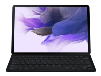 Samsung EF-DT730 - Tastatur og folioveske (bokomslag) - POGO pin - svart tastatur, svart boks - for Galaxy Tab S7 FE, Tab S7+