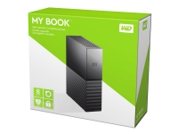 WD My Book WDBBGB0080HBK - Harddisk - kryptert - 8 TB - ekstern (stasjonær) - USB 3.0 - 256-bit AES - svart