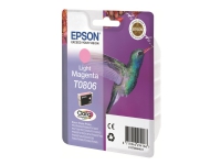 Epson T0806 - Lys magenta - original - blære med RF/lyd-alarm - blekkpatron - for Stylus Photo P50, PX650, PX660, PX700, PX710, PX720, PX730, PX800, PX810, PX820, PX830