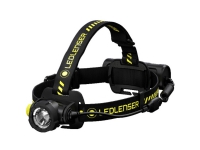 LEDLENSER Robust genopladelig pandelampe m/trinløs fokus og trinløs lysstyrkeregulering. Lev. Inkl. Li-Ion batteri. IP67
