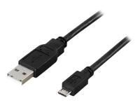 DELTACO - USB-kabel - USB (hann) til Micro-USB type B (hann) - USB 2.0 - 5 m - svart