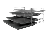 Bosch Serie | 4 HKR39A250W - Komfyr - frittstående - bredde: 60 cm - dybde: 60 cm - høyde: 90 cm - med selvrens - rustfritt stål