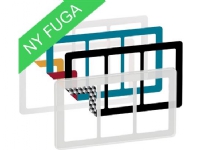 LK FUGA CHOICE designramme inkl 6 farvevalg 3x112 modul, frosted