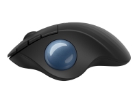 Logitech ERGO M575 - Styrekule - optisk - 5 knapper - trådløs - 2.4 GHz, Bluetooth 5.0 LE - USB trådløs mottaker - grafitt