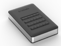 Verbatim Store 'n' Go Portable - Solid State Drive - kryptert - 256 GB - ekstern (bærbar) - USB 3.1 Gen 1 (USB-C kontakt) - 256-bit AES