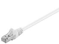 CAT 5e Patchkabel, SF/UTP, hvid