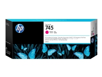 HP 745 - 300 ml - høykapasitets - magenta - original - DesignJet - blekkpatron - for DesignJet HD Pro MFP, Z2600 PostScript, Z5600 PostScript