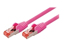 Nedis - Nettverkskabel - RJ-45 (hann) til RJ-45 (hann) - 15 m - SFTP - CAT 6 - formstøpt, rund - rosa