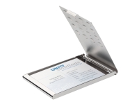 DURABLE Business Card Holder - Visittkortboks - forkrommet metall - sølv