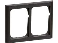 LAURITZ KNUDSEN Fuga® ramme63 2 modul soft, vandret til 2 modul indsats, koksgrå.