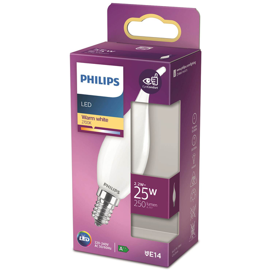 Philips LED Classic 25w kron bt e14