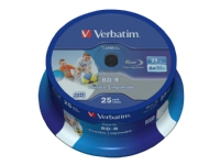 Verbatim DataLife - 25 x BD-R - 25 GB 6x - blekkstråleskrivbar overflate - spindel