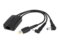 Targus 3-Way DC Charging Hydra - Strømadapter - 3-stiftsstrøm - svart - Europa - for Targus Universal USB 3.0, Universal USB 3.0 DV4K