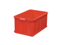 Opbevaringskasse, 55 l, 28,5 x 40 x 60 cm, plast, rød