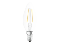 OSRAM PARATHOM Retrofit CLASSIC B - LED-filamentlyspære - form: B35 - klar finish - E14 - 2.5 W (ekvivalent 25 W) - klasse A++ - varmt hvitt lys - 2700 K