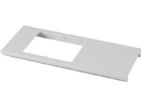 HAGER Lågudsnit 2SE/BR 130 PG dobbelt stikkontakt Fuga Længde 250 mm, hulstart 40 mm Perlegrå ral 7035 plast