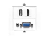 VivoLink - Uttak - veggmonterbar - HD-15, minijack 3,5 mm, HDMI, USB Type A