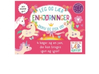 Skriv og visk ud! Leg og lær kuffert - Enhjørninger | Språk: Dansk