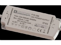 ID-LED Driver til 350mA spot 1W-15W, HBL = 16x45x115mm, med fordelerboks til 6 udgange