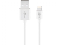 Goobay 72905, 0,5 m, Lightning, USB A, Hankjønn, Hankjønn, Hvit