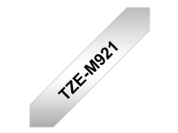 Brother TZe-M921 - Svart på matt sølv - Rull (0,9 cm x 8 m) 1 cassette(s) laminert teip - for P-Touch PT-E100, E300, E500, E550, H100, P900, P950 P-Touch EDGE PT-P750