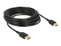 Delock - DisplayPort-kabel - DisplayPort (hann) til DisplayPort (hann) - DisplayPort 1.4 - 5 m - 8K-støtte - svart